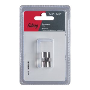FUBAG Переходник 1/4 дюйма F - 1/4 дюйма F, блистер 1 шт в Кирове фото