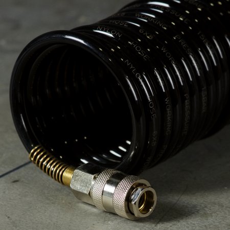 Шланг спиральный FUBAG с фитингами рапид, нейлон, 10 бар, 6 x 8 мм, 15 м в Кирове фото