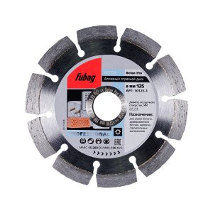 Алмазный отрезной диск FUBAG Beton Pro D125 мм/ 22.2 мм по бетону в Кирове фото
