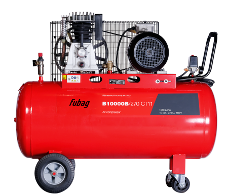 Ременной одноступенчатый компрессор FUBAG B10000B/270 CT11 + Набор пневмоинструмента 34 предмета (в кейсе) + Набор пневмоинструмента Basic S1000 3 предмета в ПОДАРОК! в Кирове фото